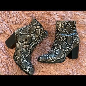 Steve Madden Snakeskin Booties